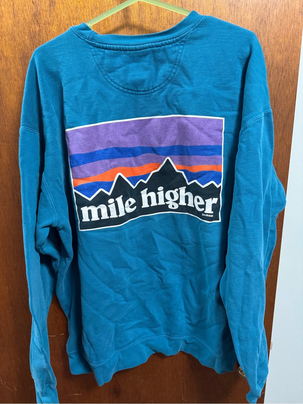 Mike Higher podcast crewneck sweater